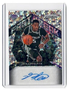 De'Aaron Fox 2020-21 Panini Prizm Fastbreak Auto Silver Disco Kings - Picture 1 of 2