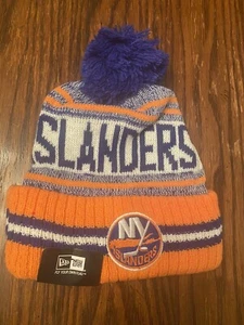 New York Islanders New Era Pom Knit Hat Cap Brand New - Picture 1 of 2