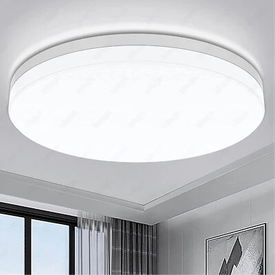 WZTO 24W LED Deckenleuchte Bad rund Badezimmer-Lampe flach IP44 Schlafzimmer Küche DE