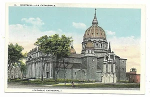 Montreal Quebec Postcard Catholic Cathedral Unposted White Border - Picture 1 of 2