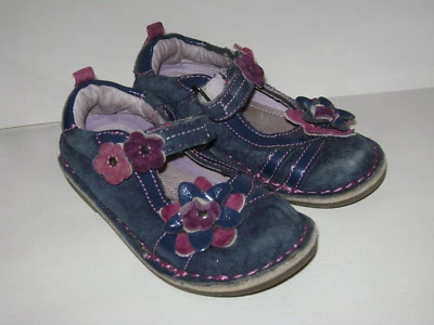 ZAPATOS STRIDE RITE MEDALLÓN CIARA NIÑAS PEQUEÑAS talla 7,5 M CUERO AZUL Foto 1 de 4