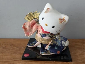 Sanrio Hello Kitty Japanese Geisha Doll Kimono Ceramic Pottery Doll - Picture 1 of 14