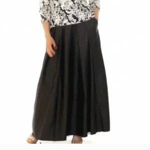 Alex Evenings Ball Gown Skirt Black Plus Size 2X Maxi Long With Pockets - Picture 1 of 5