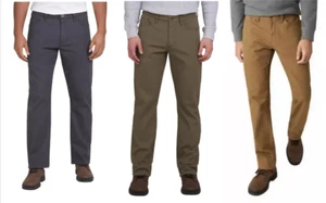 Weatherproof Vintage Men’s Fleece Lined Pant Bonded Fleece Lining Stretch Canvas - Picture 1 of 19