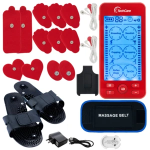 Tens Unit Muscle Stimulator 24 Modes Rechargeable Device Combo Set - Picture 1 of 8