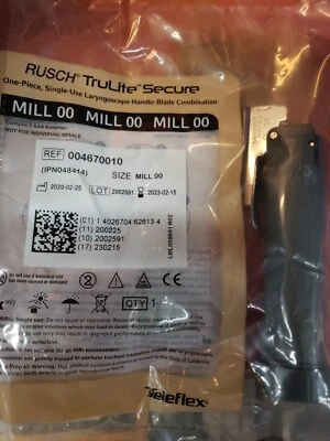 (Caja de 10) Molino seguro Teleflex Rusch TruLite 1, 004670001 Foto 1 de 3