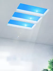 72W LED Clear Sky Light Panel Sunshine Ceiling Light Dimmable Roof Window Lamp - Picture 1 of 27