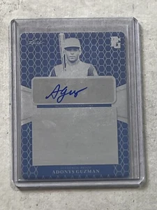 2021 Leaf Perfect Game Adonys Guzman SP Black Print Plate RC Auto 1/1 #PA-AG1 - Picture 1 of 2