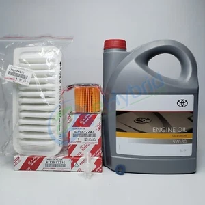 Genuine Toyota Yaris NSP130 Service Kit 1.3L 2008-2013 With 5W30 Oil & Fit NSP90 - Picture 1 of 1