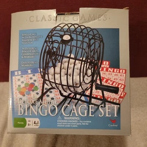  Classic Games Bingo Set - Deluxe Matal BINGO Cage Set - 2007 Cardinal Games - Picture 1 of 5