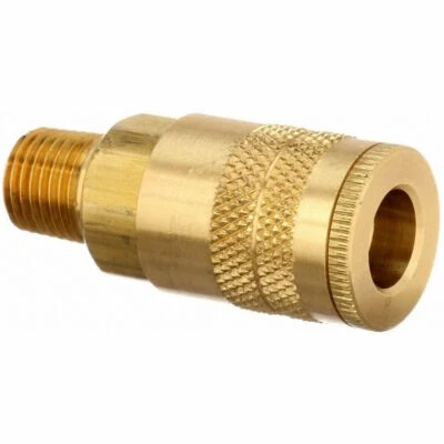 152 industrial coupler 1/4 MPT Quick Connect Hose Coupling, Brass - Image 1 of 2