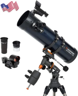 牛顿反射望远镜初学者可调节高度三脚架免费送货 — 第 1/4 张图片