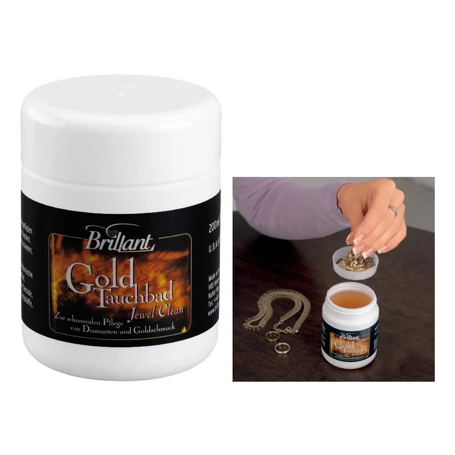 Schmuckpflege Pflegebad 200 ml Gold Tauchbad Reinigungsbad Schmuck Goldbad - Bild 1 von 1