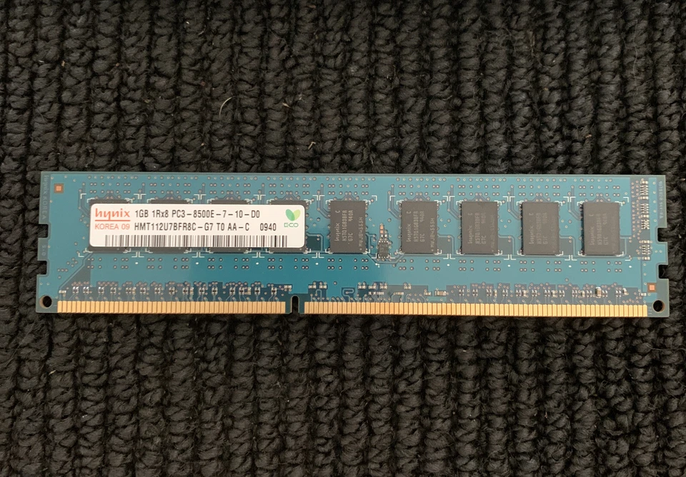 (6) Hynix 1GB 1Rx8 PC3 8500E 7-10-D0 RAM - Image 1 of 4