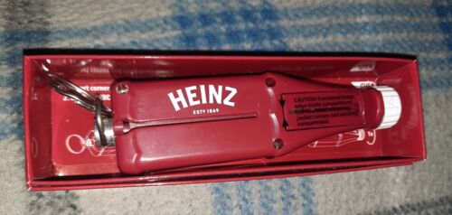 2 Heinz Ketchup Packet Roller Key Chain Collectible New Two
