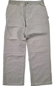(NUEVO) Pantalones de peto de trabajo Carhartt B11 Des ajuste original caqui tostado para hombre 42x34 - Imagen 1 de 5