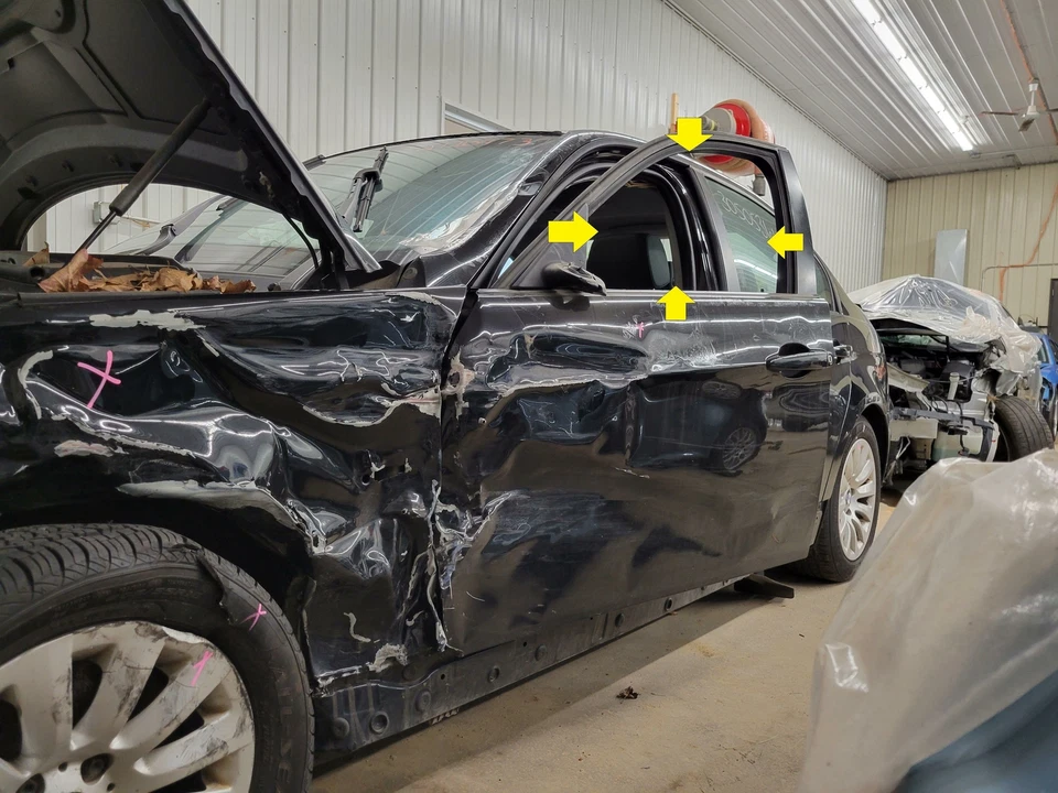 BMW 328i 2009 sedán conductor puerta delantera izquierda ventana de vidrio solamente Foto 1 de 1