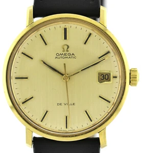 Omega De Ville Automatic- Vintage- Herrenuhr in 18k Vollgold- Gehäuse um 1970 - Bild 1 von 9