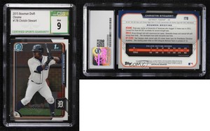 2015 Bowman Draft Chrome Christin Stewart #178 CSG 9 Mint