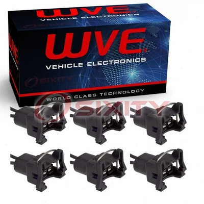 Conectores de inyector de combustible de 6 piezas para BMW 128i 2008-2013 3,0 L L L6 Air yz Foto 1 de 4