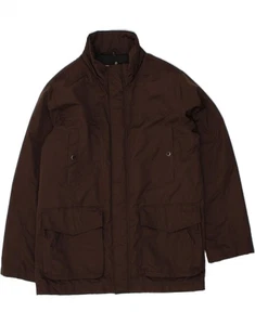 GEOX Mens Respira Windbreaker Jacket UK 42 XL Brown Polyester BY45 - Picture 1 of 3