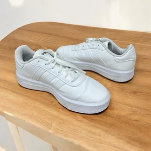 Adidas Court Platform Donna Sneakers Scarpe da Skateboard Bianco Scarpe da Ginnastica Tg 8,5 - Foto 1 di 7