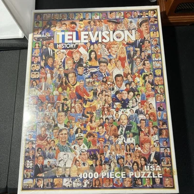 TELEVISION HISTORY 1000 Piece 24" X 30" Collectible Jigsaw Puzzle BRAND NEW - Image 1 of 4