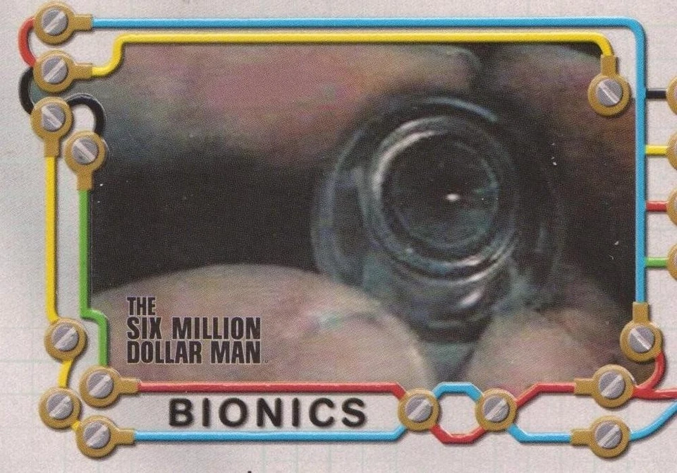 SIX MILLION DOLLAR  MAN MOVIES BIONIC CARDS  BI  TO B3  BY RITTENHOUSE - Image 1 of 4