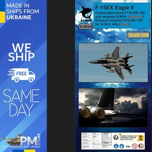 Katran 4884 1/48 F-15EX Eagle II Ugelli di Scarico Motore F-110-GE-129 (chiuso) - Foto 1 di 5