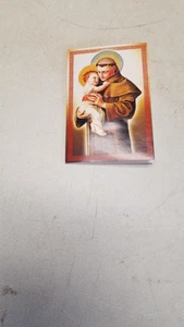 Anthony of Padua Holy Card and Medal (C) - Picture 1 of 4