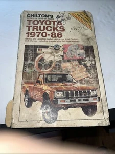 Chiltons Toyota Trucks 1970-86 Repair Tune Up Guide - Foto 1 di 12