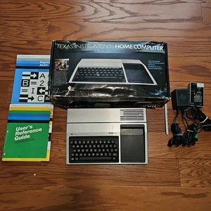 Texas Instruments Ti-99/4a Home Computer Console In Box With Cords Books - Picture 1 of 20