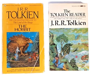 2 Book Lot JRR Tolkien The Hobbit, Silver Jubilee & The Tolkien Reader, Vintage - Picture 1 of 16