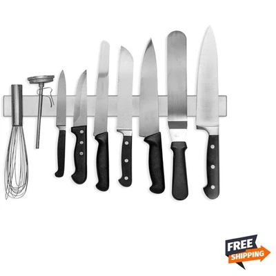 18 Inch Stainless Steel Magnetic Knife Bar - Use as Knife Holder, Rack, Strip... - Image 1 of 4