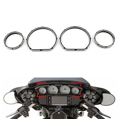 Instrument Board Gauge Bezel Kit For Harley Electra Street Glide 2014-2023 - Image 1 of 4