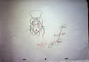 The Many Adventures of Winnie the Pooh Hand-Drawn Production RABBIT Pencil - Picture 1 of 2