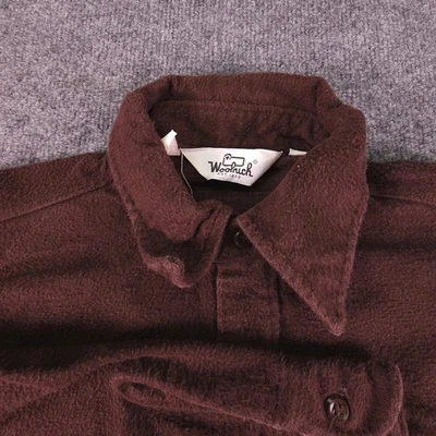 Vintage Woolrich Flannel Mens L Brown 70S 80S Shirt Long Sleeve Outdoors - Image 1 of 4