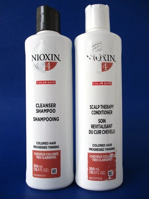 Nioxin # 4 Cleanser Shampoo & Scalp Therapy Conditioner 10.1 oz (scuffed) - Image 1 of 2