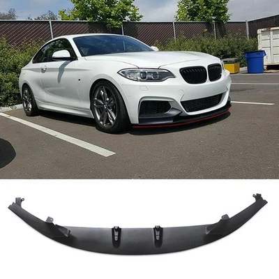 Front Lip Splitter For BMW F22 2 Series M Sport 2014-21 Bumper Performance Style Foto 1 de 4