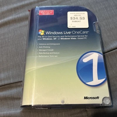 Microsoft XP + Vista 32-Bit PC + Windows Live One Care - Image 1 of 4