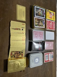 Playing Card, Cards Lot Lots, Budweiser, Hooters, 24K Gold Foil - Picture 1 of 6