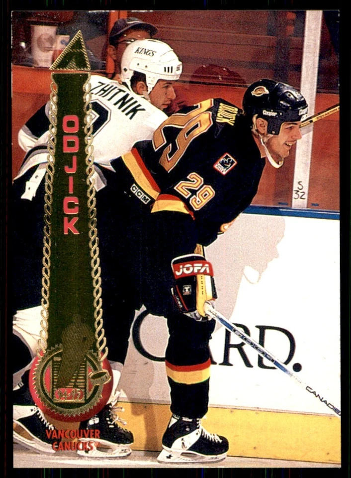 1994-95 Pinnacle Gino Odjick Vancouver Canucks #177 - Image 1 of 2