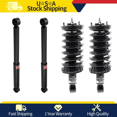 4x Conjunto de amortiguadores y puntales KYB delanteros traseros para Nissan Titan 2004 2005 2006_t Foto 1 de 4