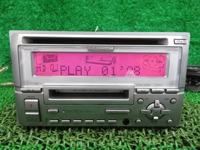 Pioneer FH-P555MD Carrozzeria CD MD Player Audio Car Stereo Silver 2DIN Japan - Image 1 of 4