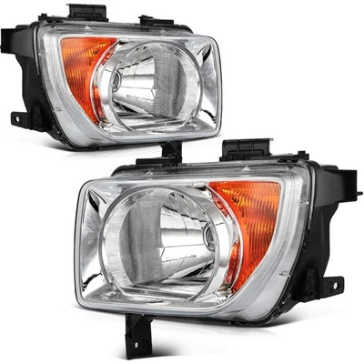 Conjunto de faros para Honda Element 2003 2004 2005-2008 par cromado izquierdo+derecho Foto 1 de 4