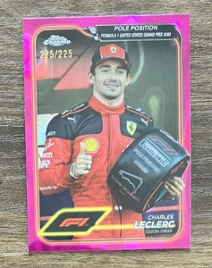 Sujetalibros 225/225 Fucsia Lava Charles Leclerc #155 2024 Topps Cromo Fórmula 1 F1 - Imagen 1 de 3