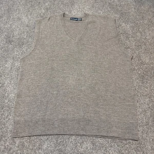 Par Four Sweater Vest Mens Extra Large Grey Acrylic Pullover V-Neck Made In USA - Picture 1 of 11