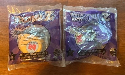 Lote de 2 Dragon Ball Z con cartas nuevas selladas 2000 Burger King Toys #1 y #6 Foto 1 de 2