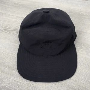 Loro Piana Storm System Hat Mens Cap Black Medium Embroidered Logo Made In Italy - Picture 1 of 9