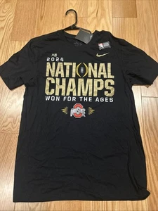 Nike Ohio State Buckeyes Football Playoff National Champions Locker Room Tee M - Picture 1 of 5
